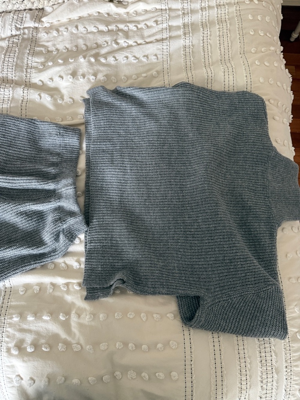 Cozy Ribbed Knit Set - Gray - Picture 5 of 8
